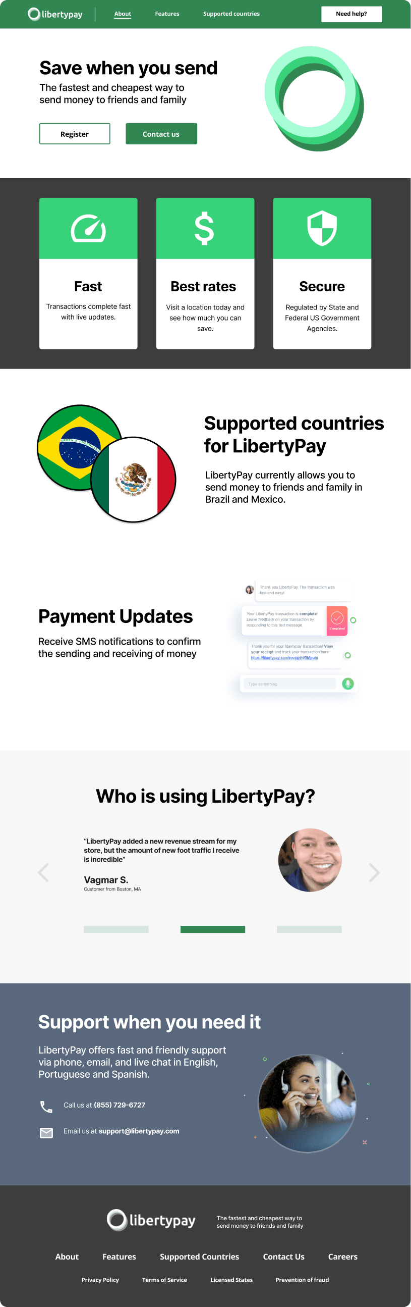 LibertyPay Landing Page